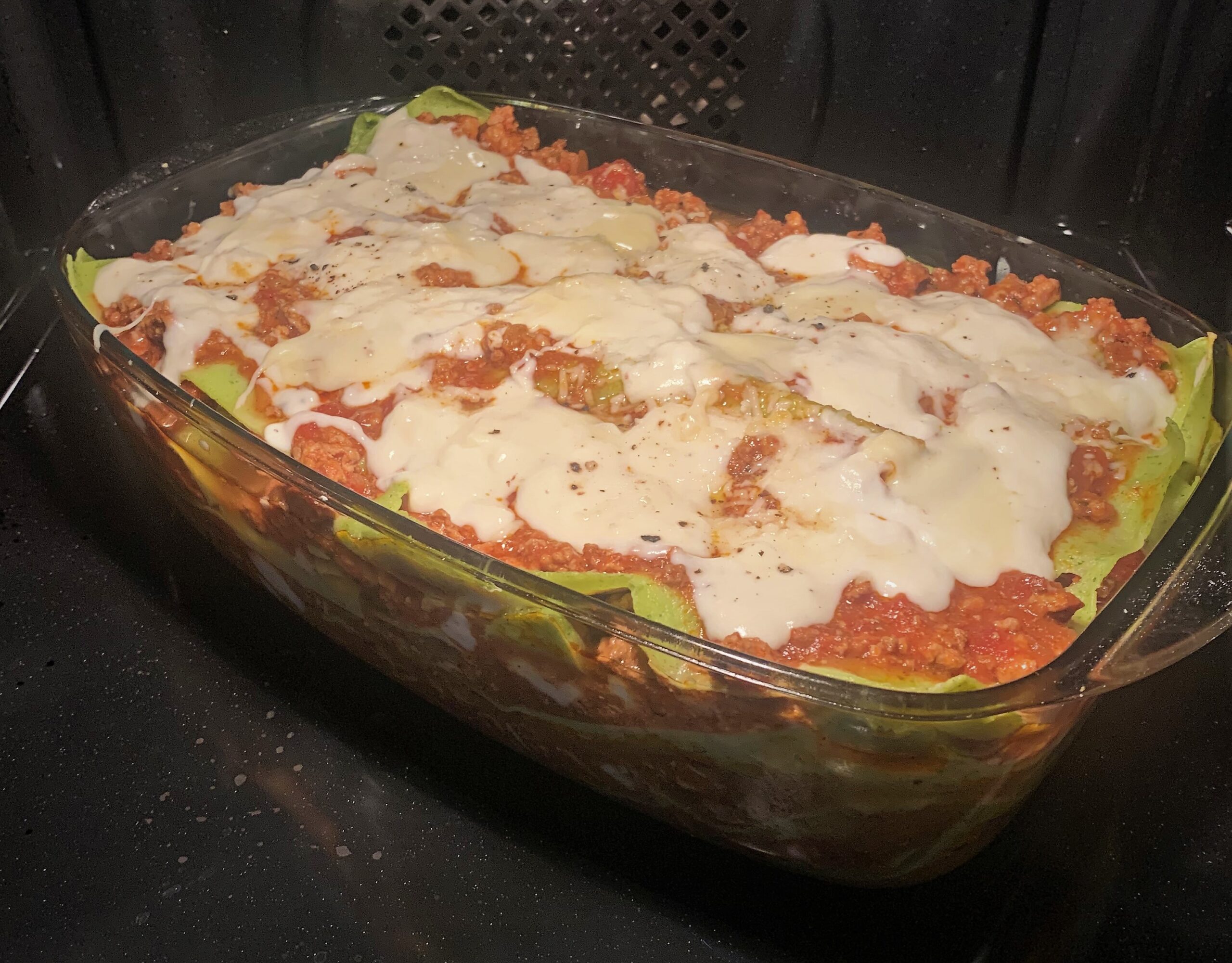 Szpinakowa Lasagne z własnoręcznie robionym makaronem
