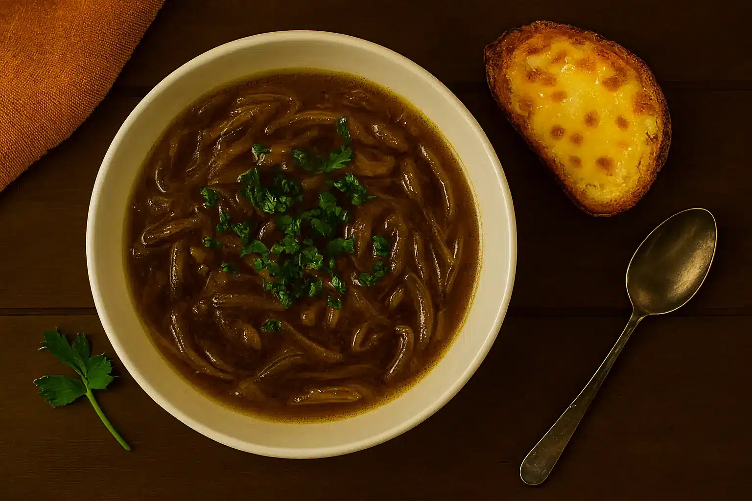 Zupa cebulowa – francuska elegancja w talerzu